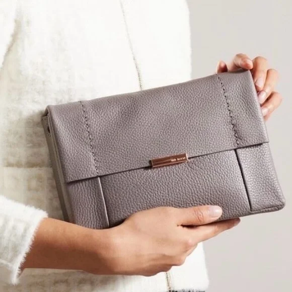 Ted Baker London Parson handbag. Gray with rosegold details. Excellent condition - Picture 16 of 16